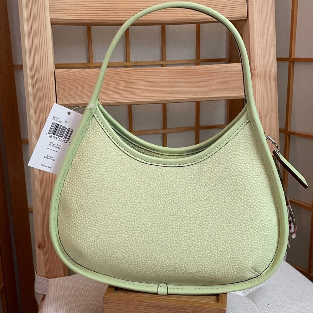 Coachtopia Ergo Lime Green Shoulder Bag NWT - Picture 5 of 17